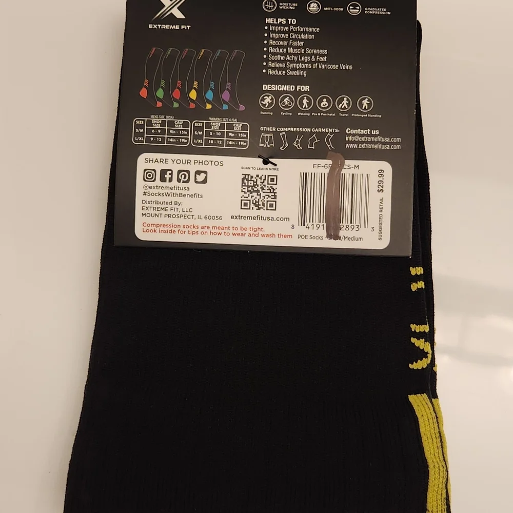 Extreme Fit Ultra V-Striped Graduated Compress